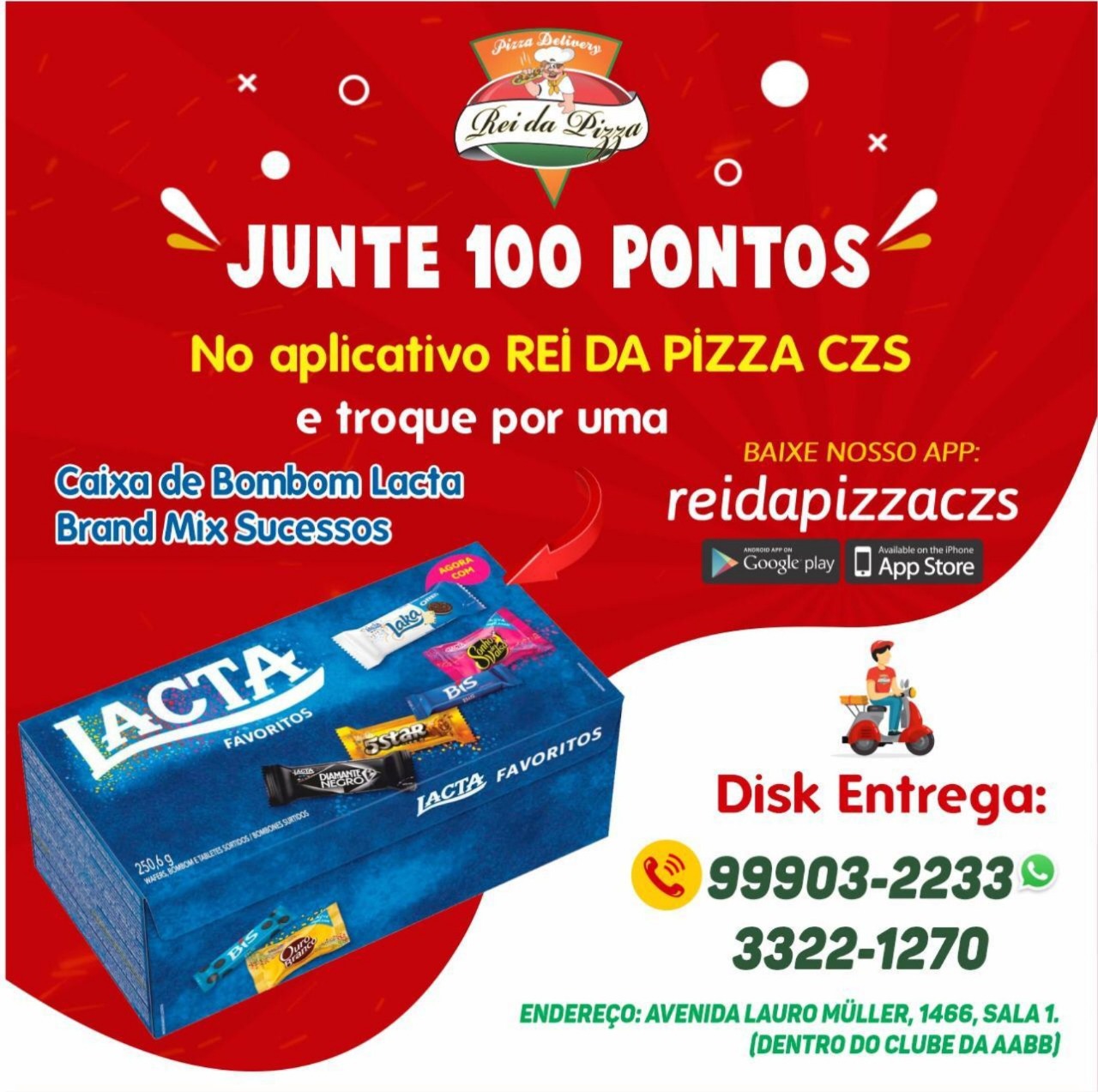 Ganhar prêmios pedindo #pizza 🍕e com desconto 😱 só no AAP #reidapizzaczs 👑
