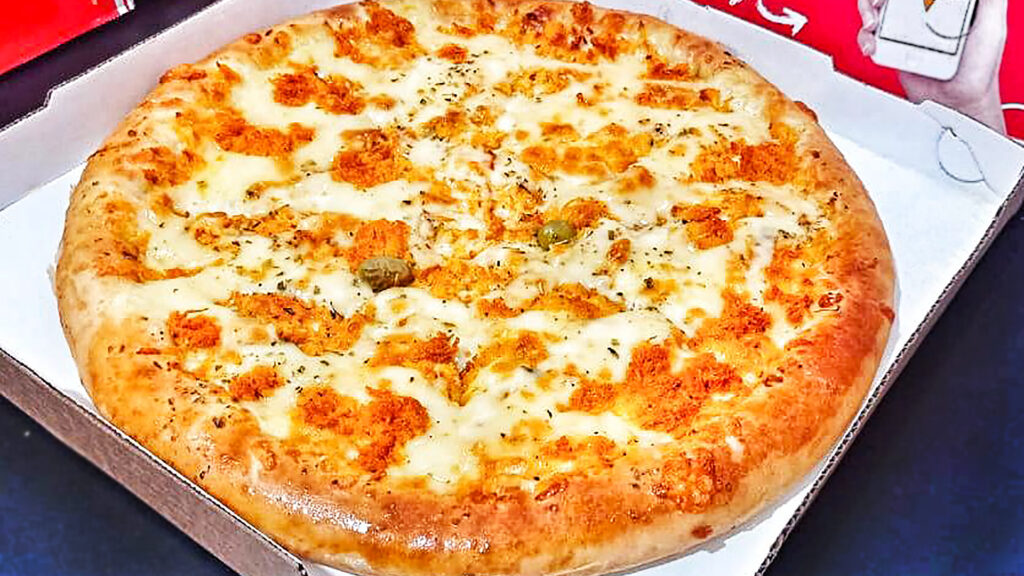 #pizza 🍕 de #frangocomcatupiry com borda recheada da #reidapizzaczs