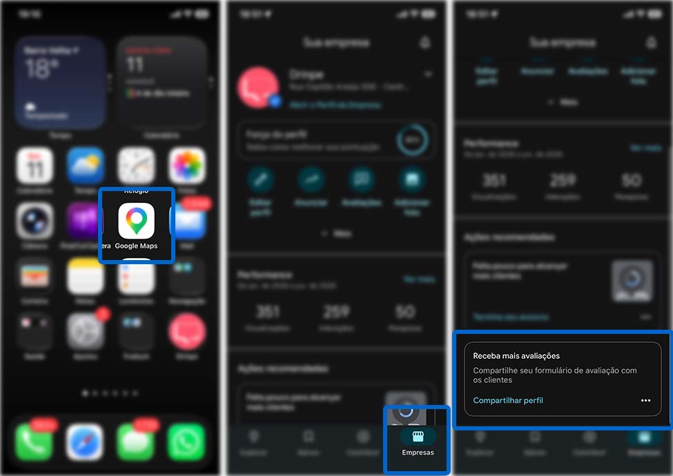 Drinpe - Como obter o link de avaliação do Google meu negócio